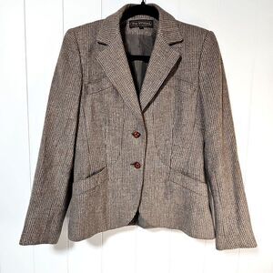 Vtg The Limited Womens Fitted Wool Blazer Size 7 Ivy League Dark Academia Jacket